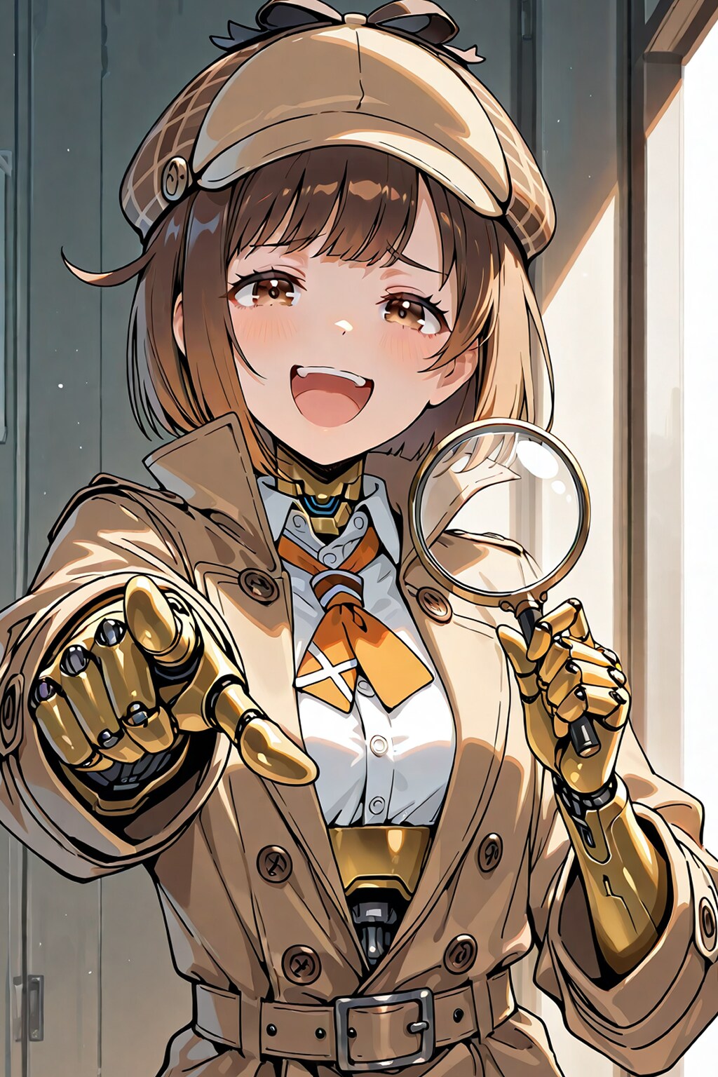 ちちぷい生成メカ娘　探偵 | の人気AIイラスト・グラビア