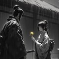 雨の中の邂逅 ー 山吹の花が語るもの（太田道灌の「山吹の里」の伝説より） 2枚目