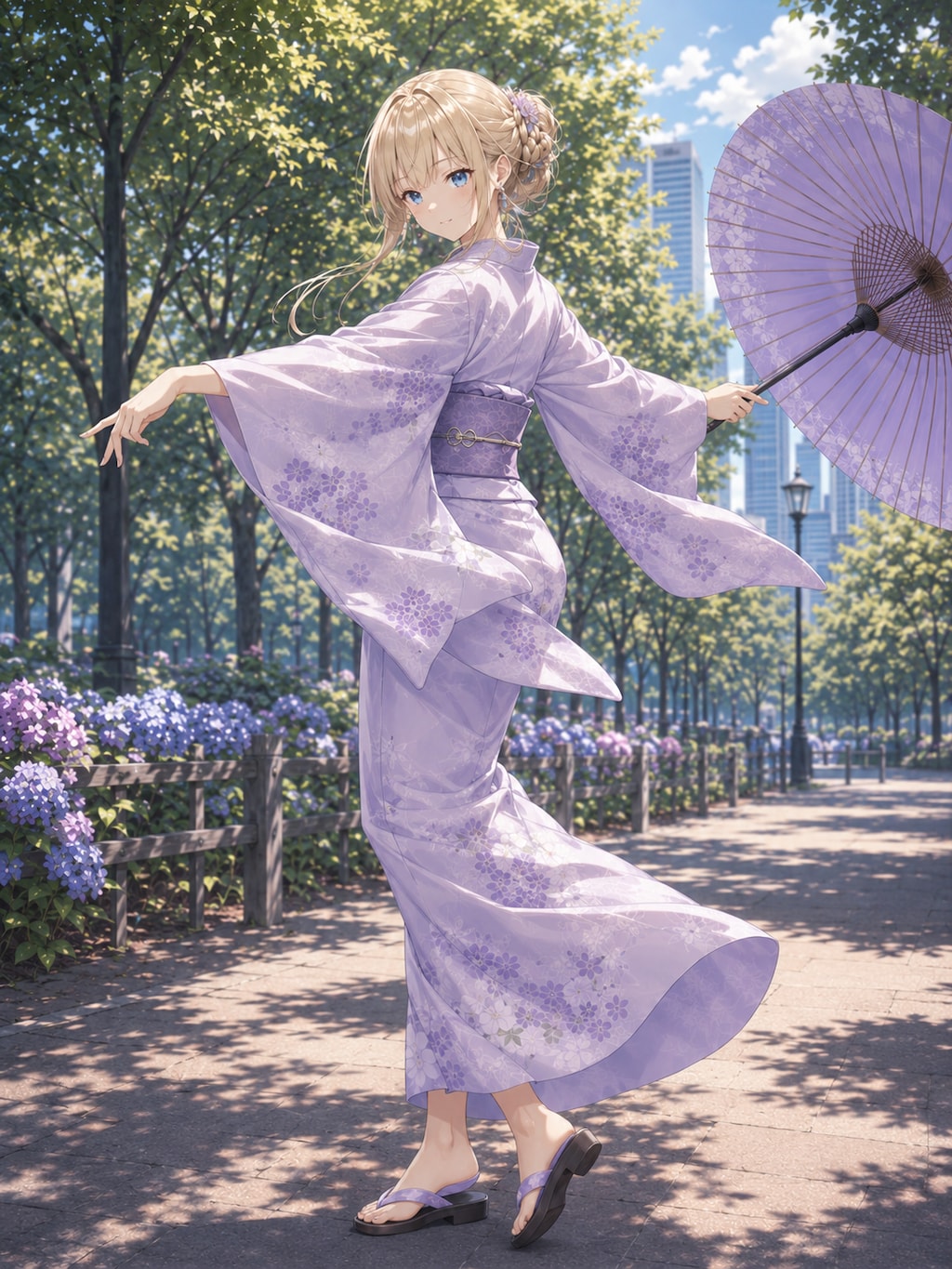 優雅に揺れる