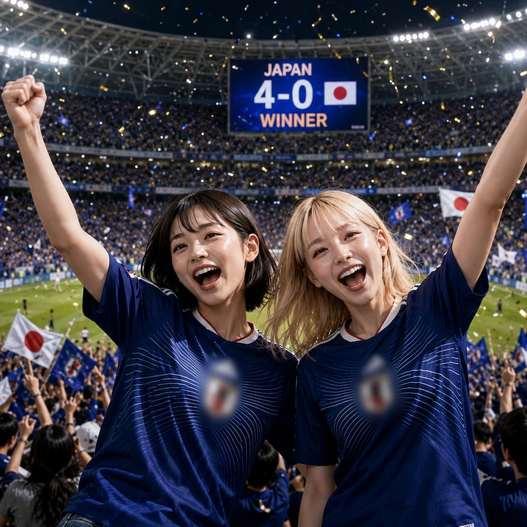 🇯🇵🔥 4-0！！！ おめでとう🎉ございます