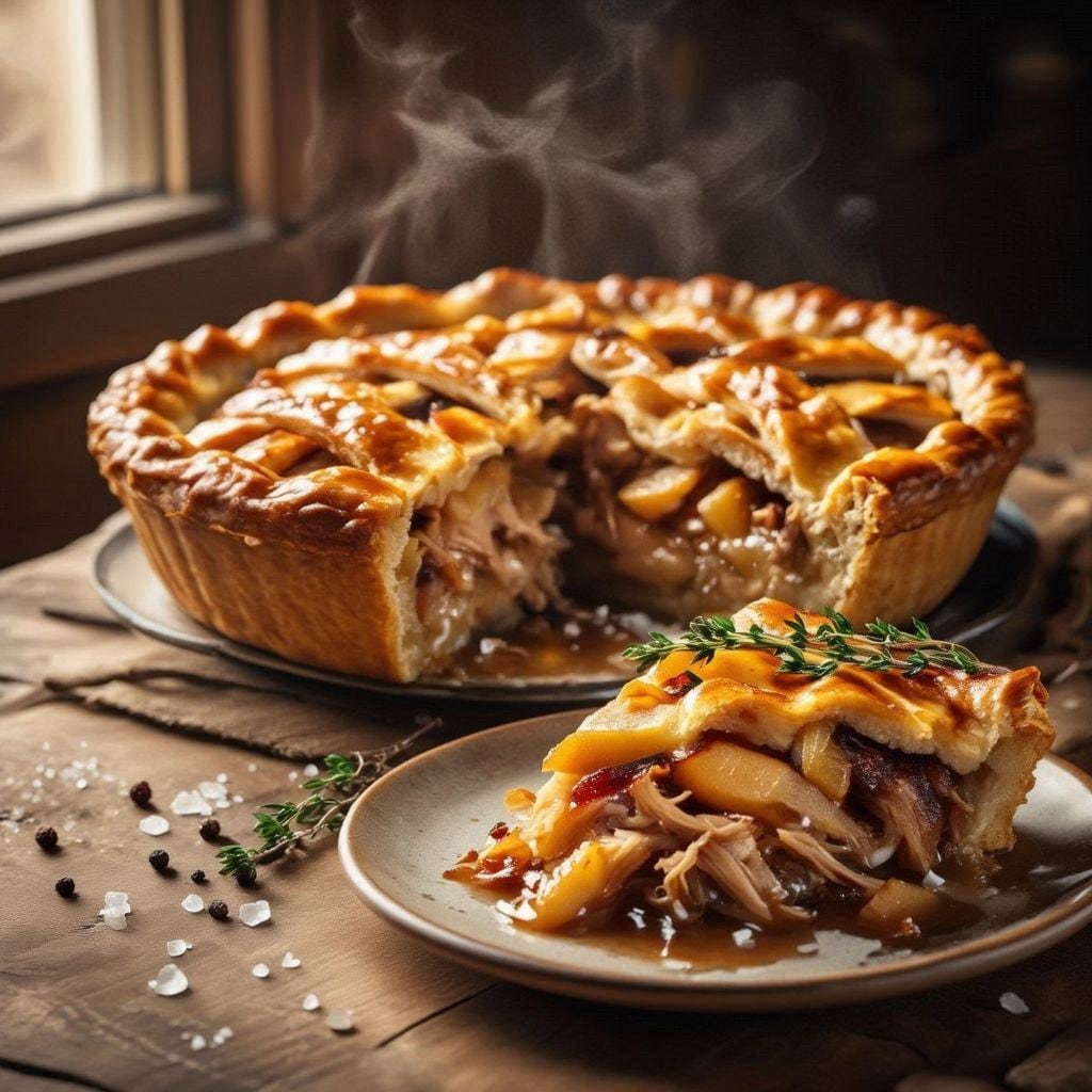 チャーシューアップルパイ