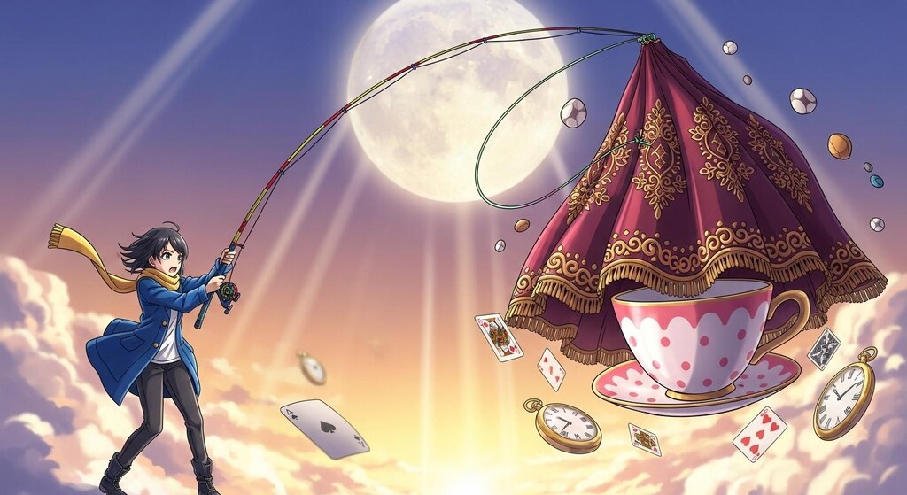 カーテンを予想外の場所で釣る