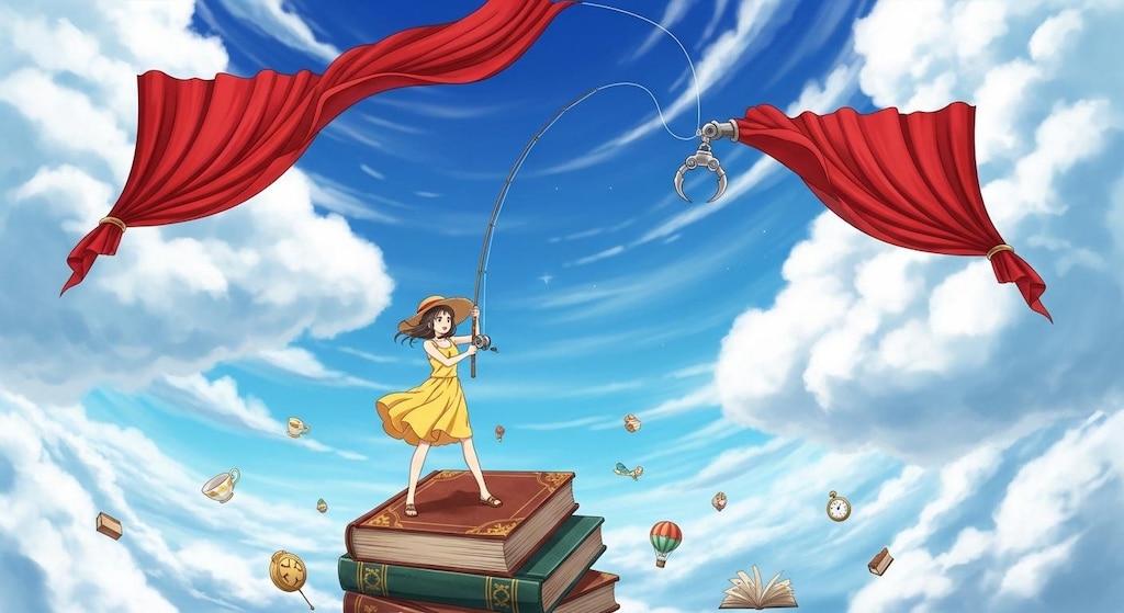 カーテンを予想外の場所で釣る