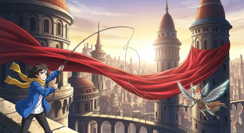 カーテンを予想外の場所で釣る