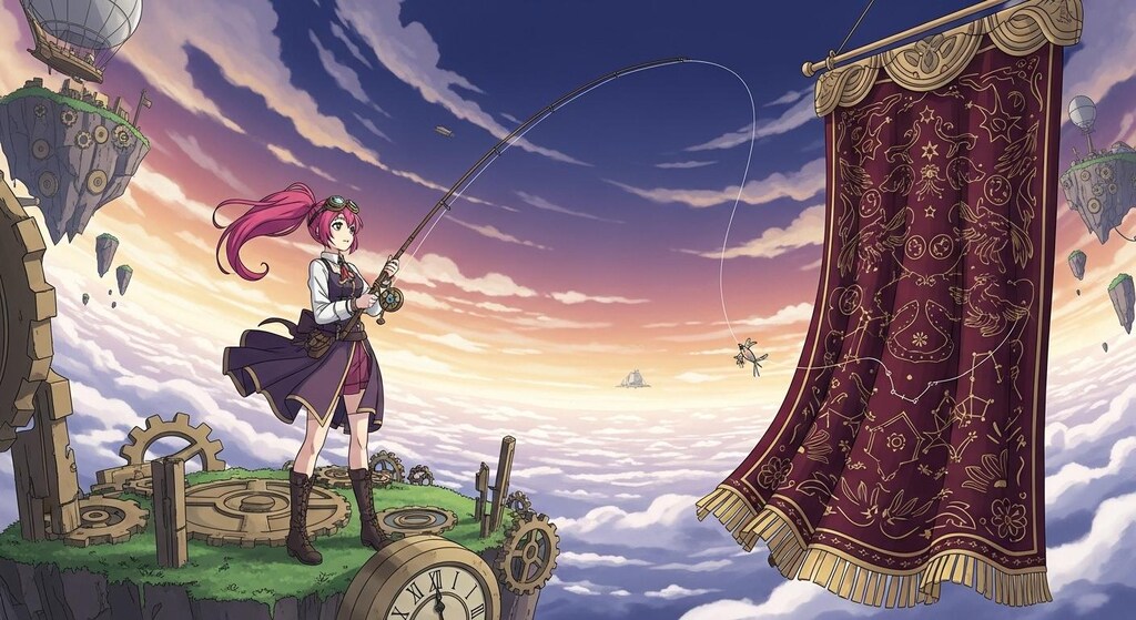 カーテンを予想外の場所で釣る