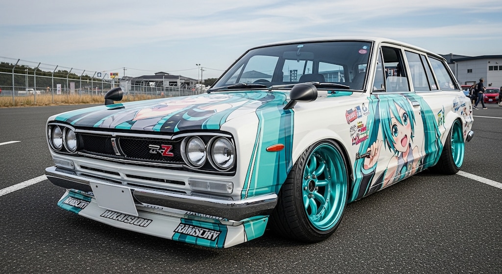 スカイラインワゴン初音ミク痛車