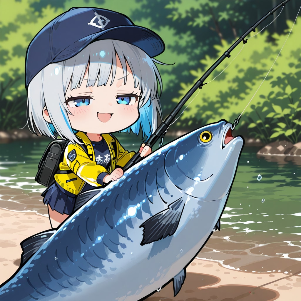 どや！ヌシを釣り上げたど〜〜〜。