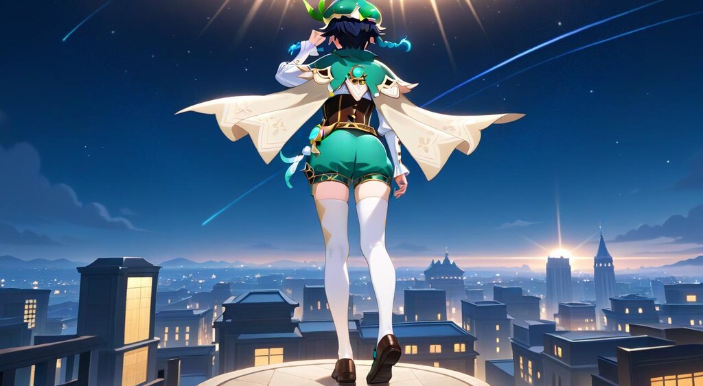 原神　ウェンティ　ゲーム画面