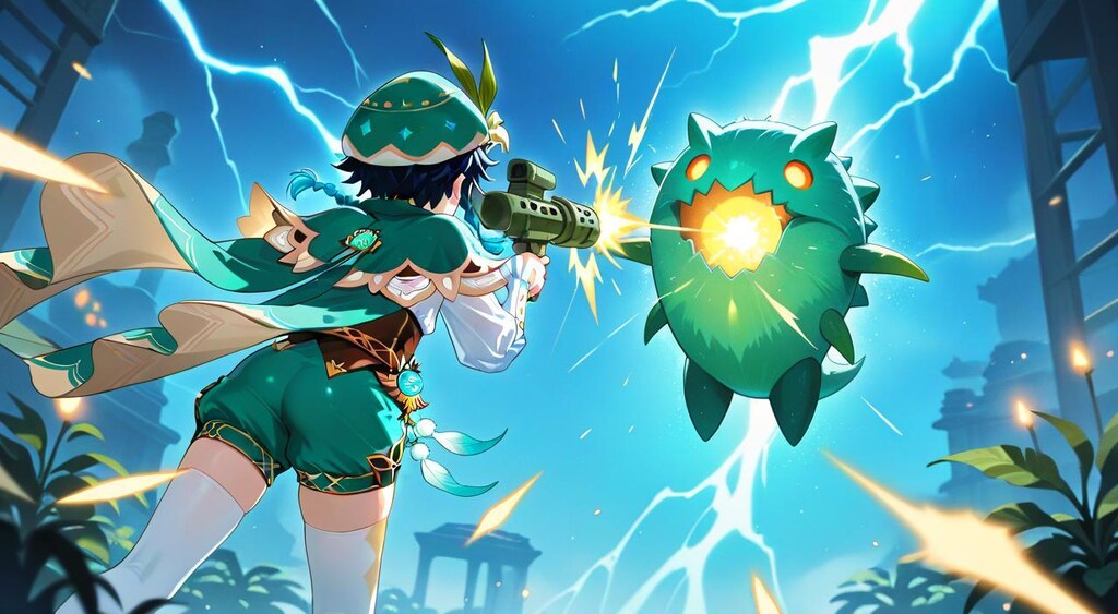 原神　ウェンティ　ゲーム画面