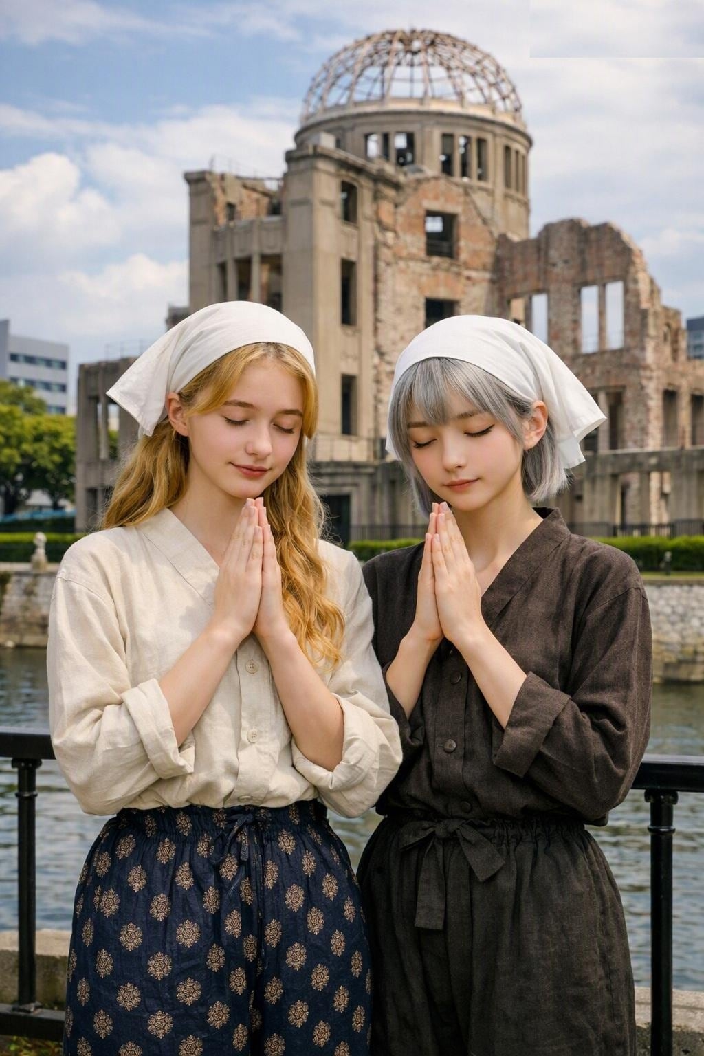 【masamin先輩のまねっこ投稿】チャーミー💛里美ちゃんと一緒💛広島原爆の日