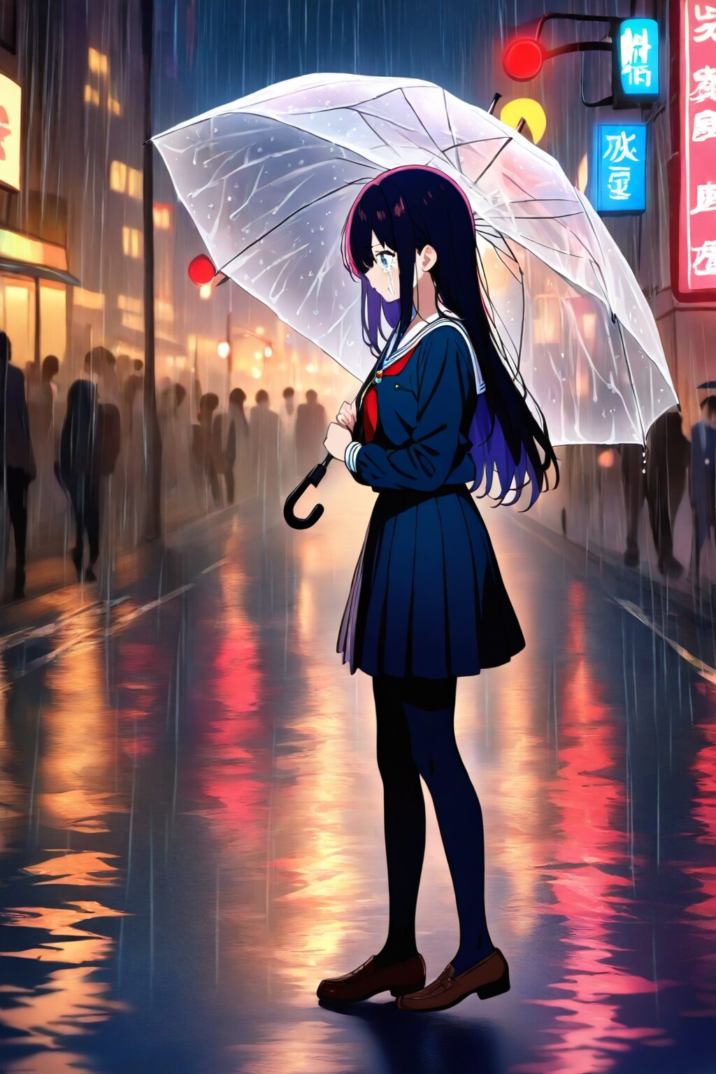 raining in the night