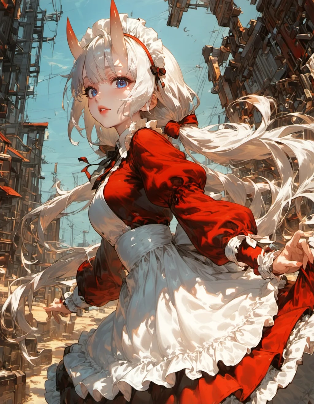 Scarlet Wind Through a Broken Horizon