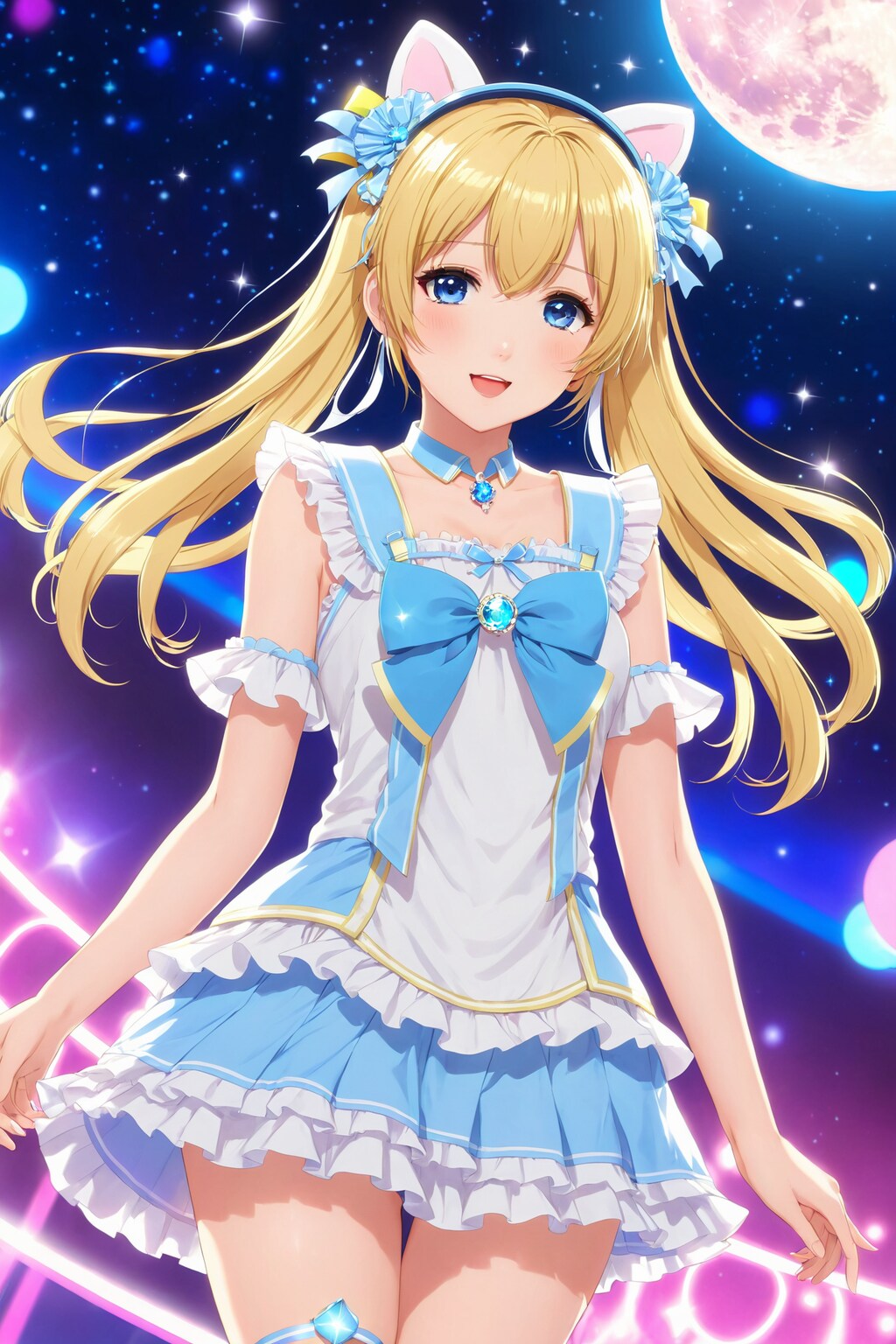🌙✨ AIアイドルを目指して頑張っているの月（つき）の画像です！ ✨🌙