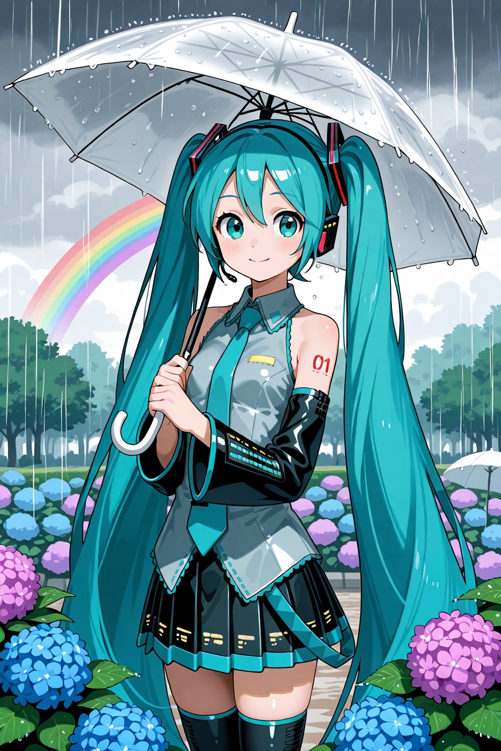 雨に打たれる歌姫