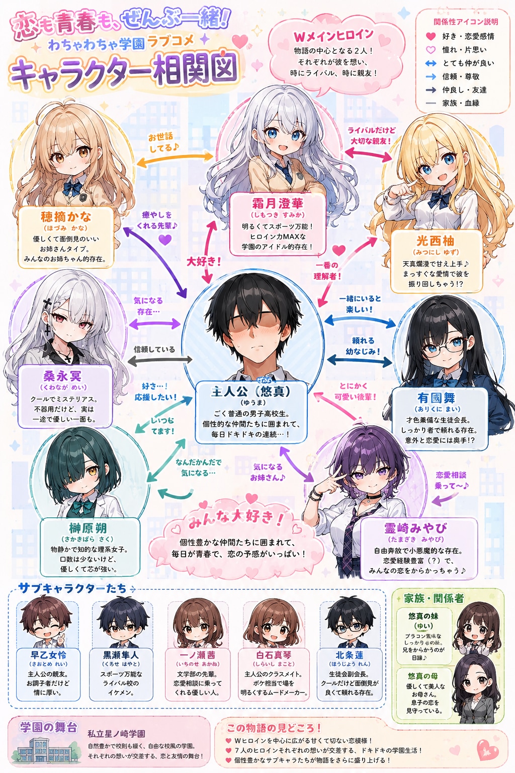 うちの子相関図(GTPにおまかせVer)