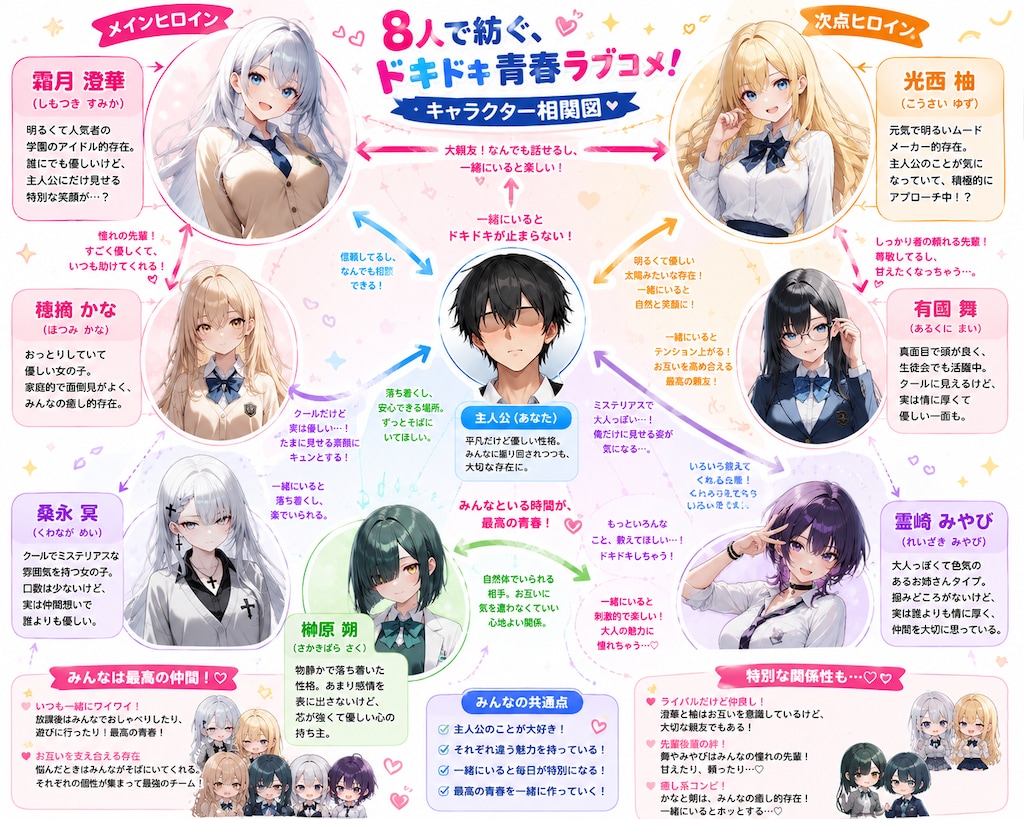 うちの子相関図(GTPにおまかせVer)