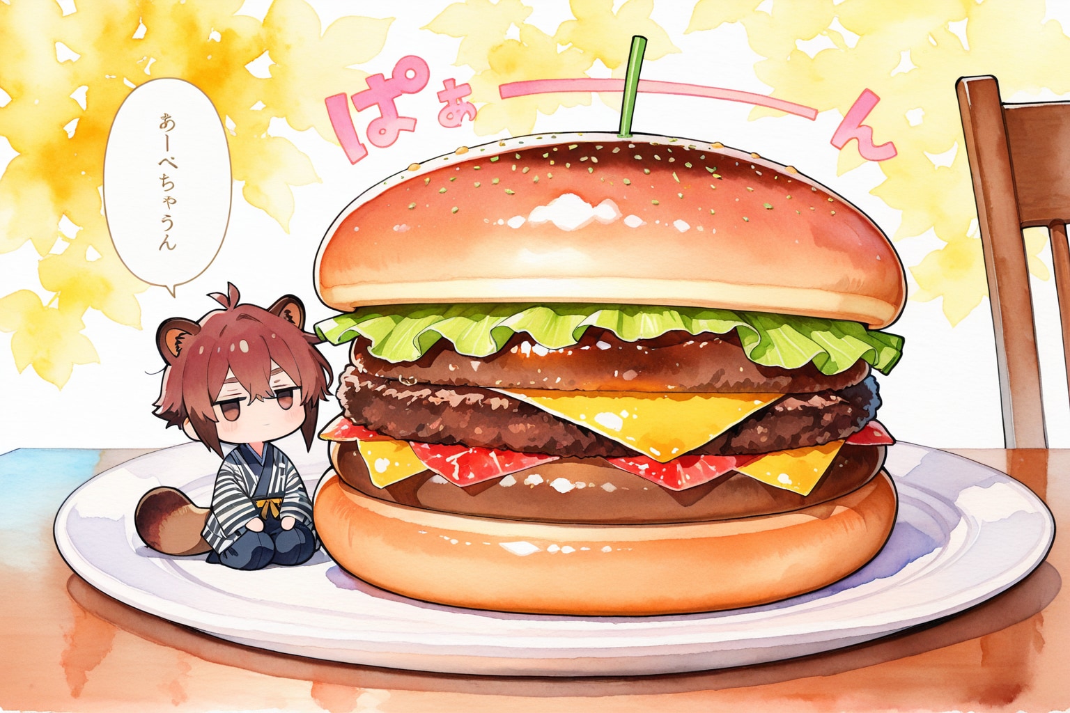 ハンバーガーでかい | の人気AIイラスト・グラビア