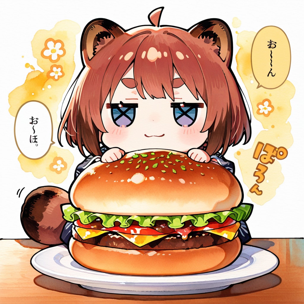 ハンバーガーでかい