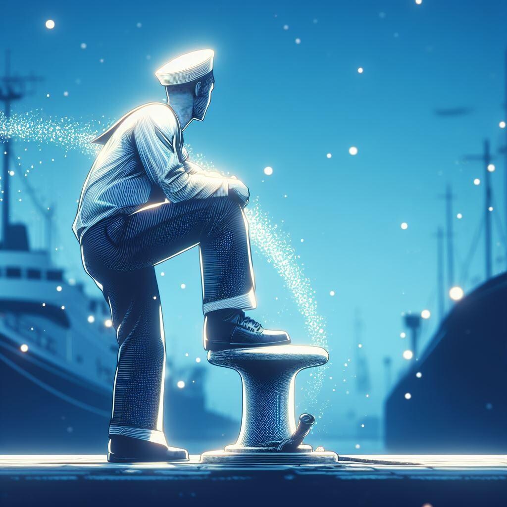 波止場のポーズ