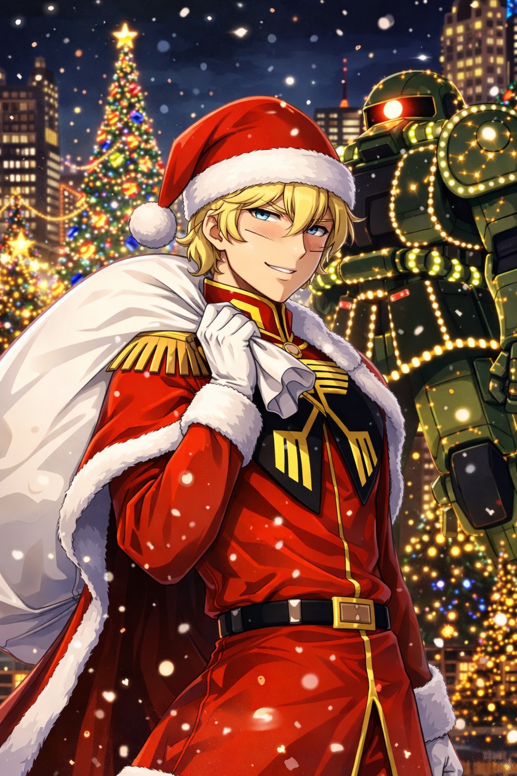 クリスマスを祝うシャア