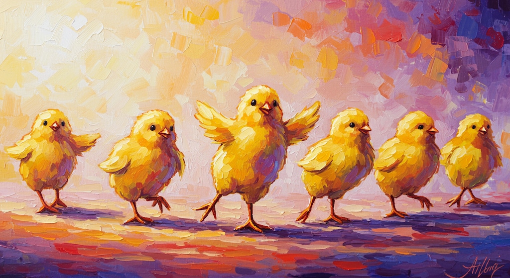 ヒヨコのダンス