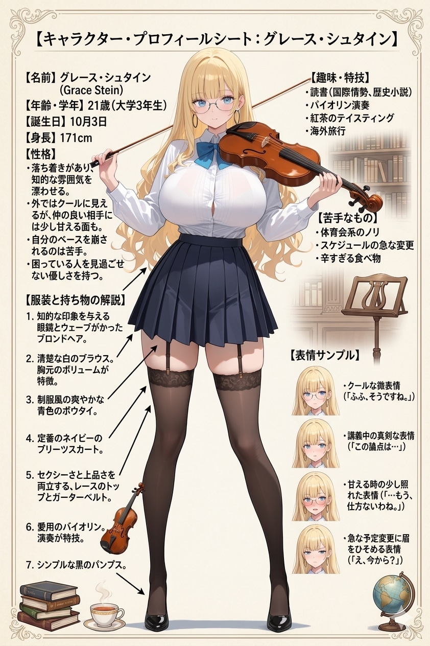 グレースさんのキャラクターシート