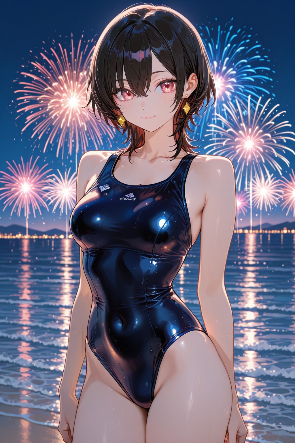 水着の美女