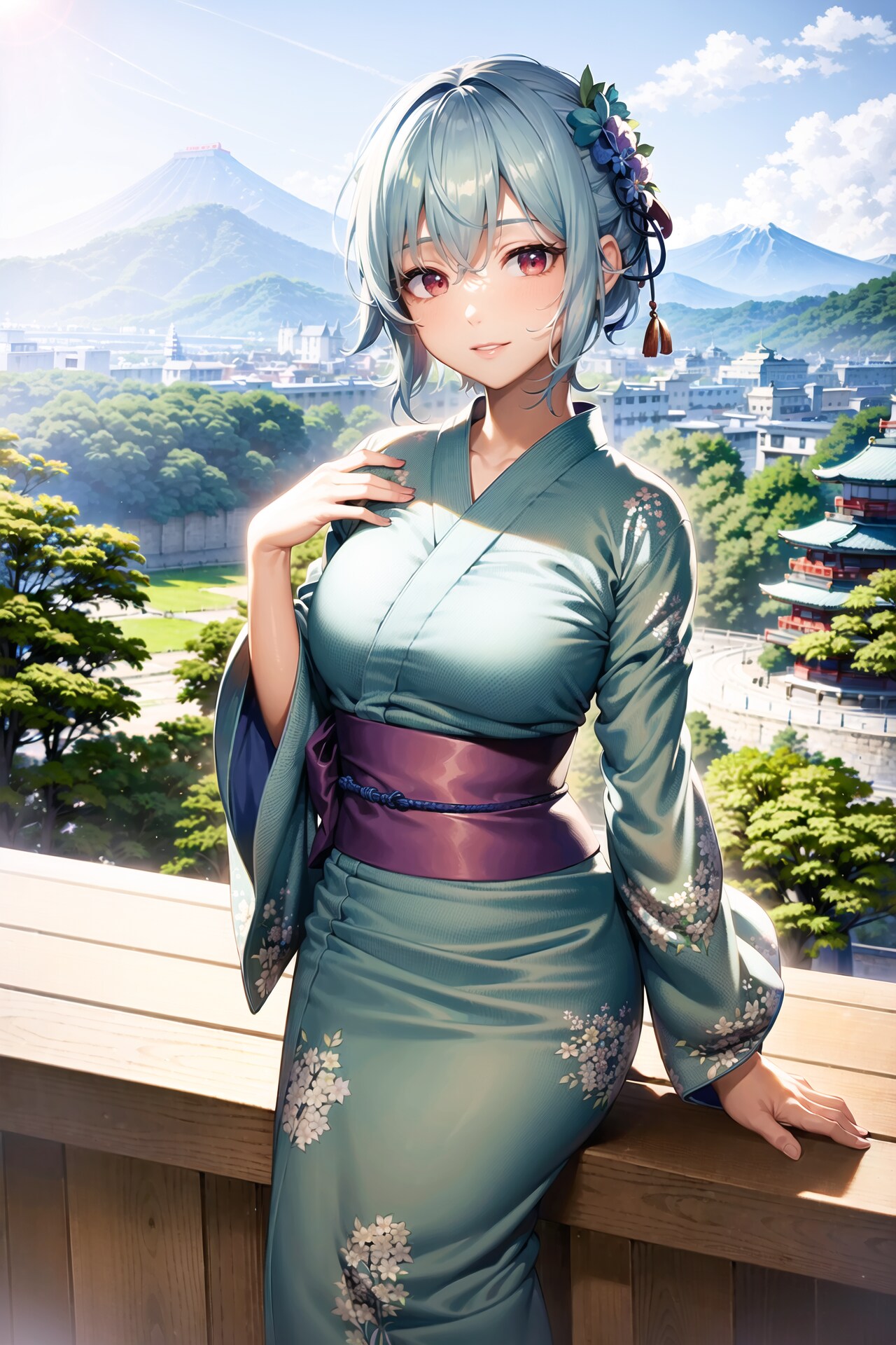 着物女子と旅行デート