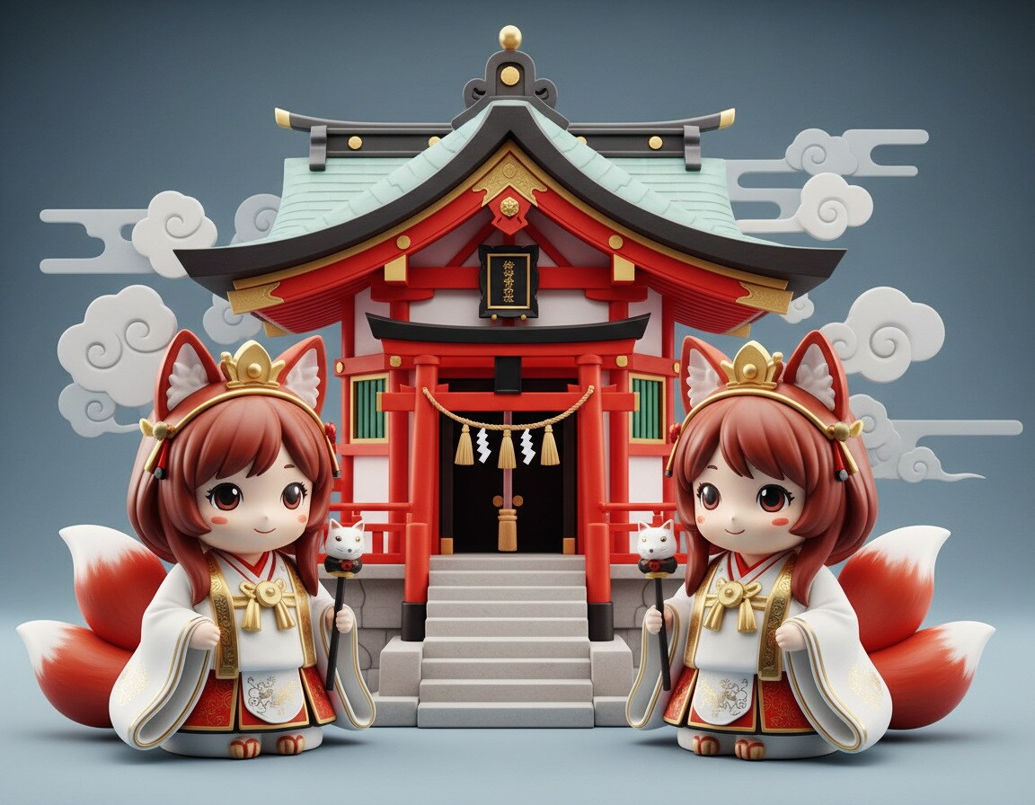 稲荷巫女ちゃん | の人気AIイラスト・グラビア