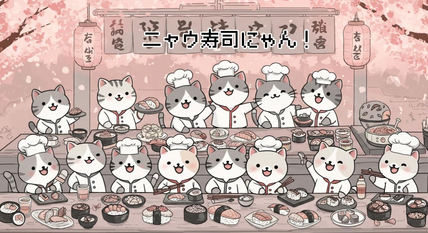 ニャウ寿司にゃん！【ニャンノ世界】