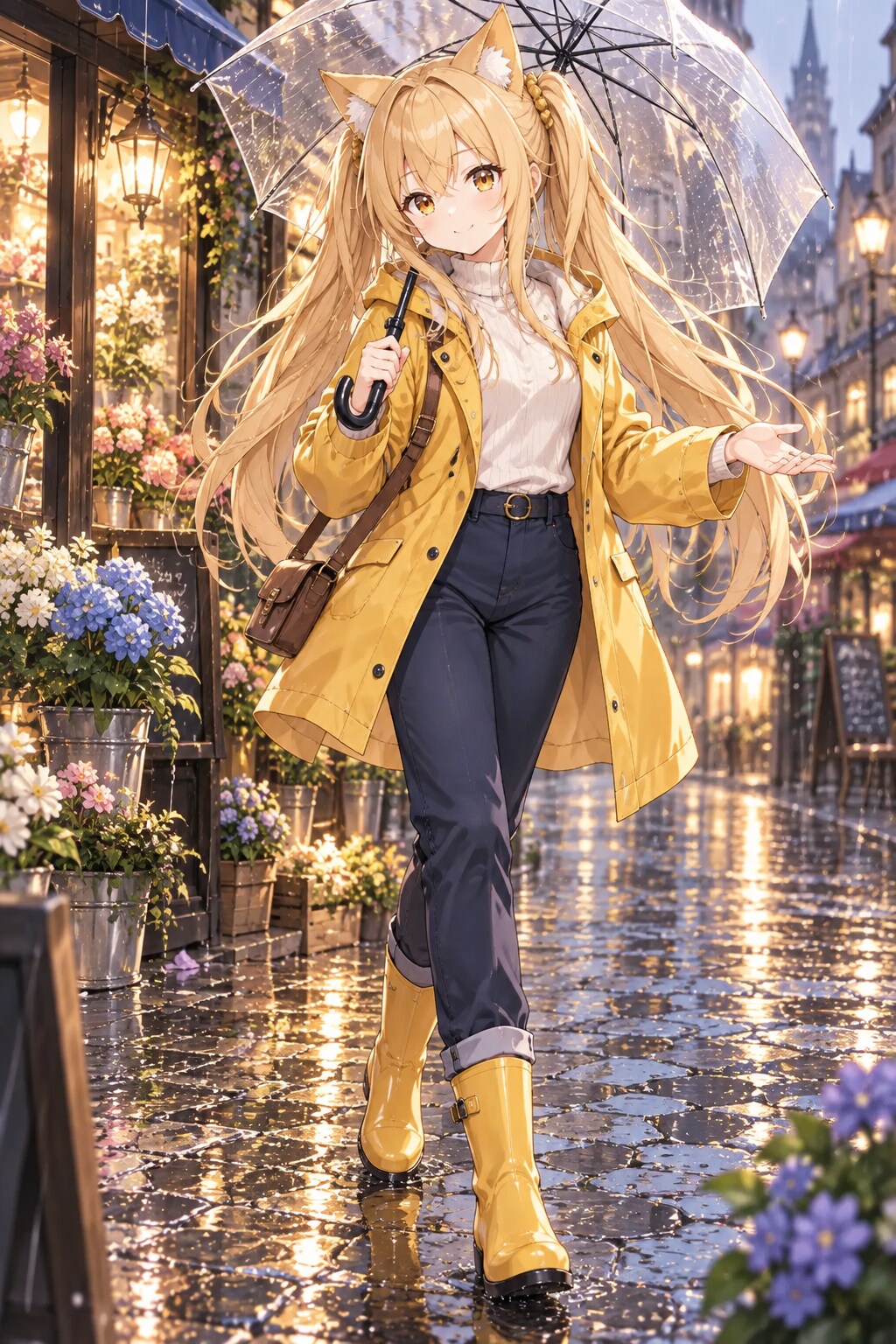 ミラの雨の散歩