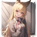 狐っ娘にスクールセーターを 8枚目