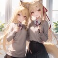 狐っ娘にスクールセーターを 9枚目