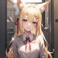狐っ娘にスクールセーターを 3枚目