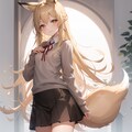 狐っ娘にスクールセーターを 4枚目