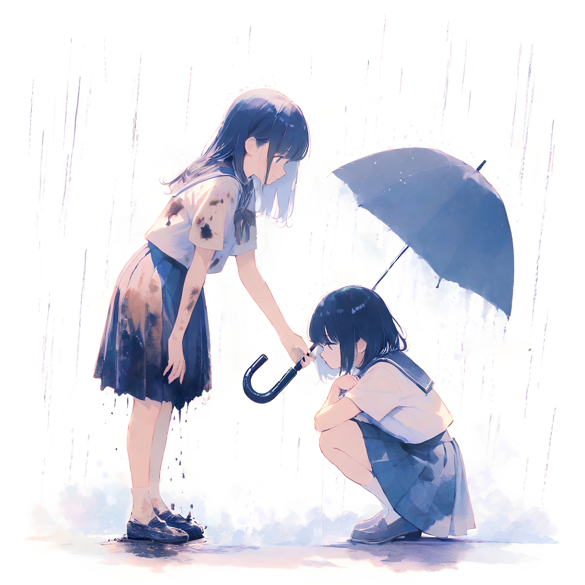 傘と雨