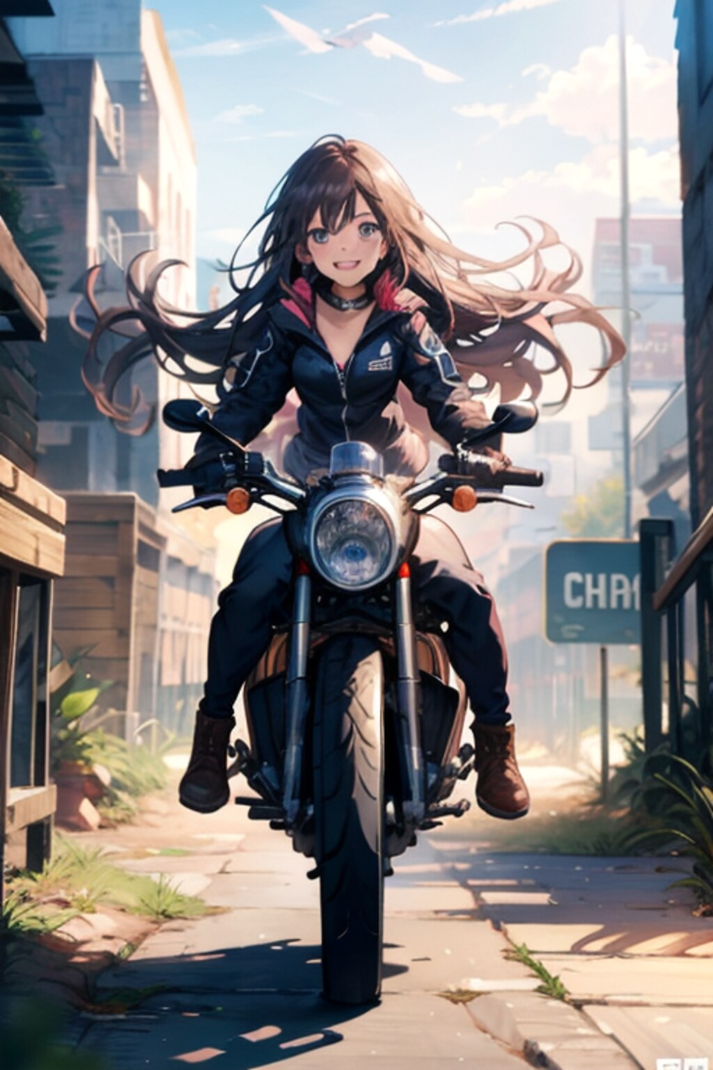 バイク好き彼女