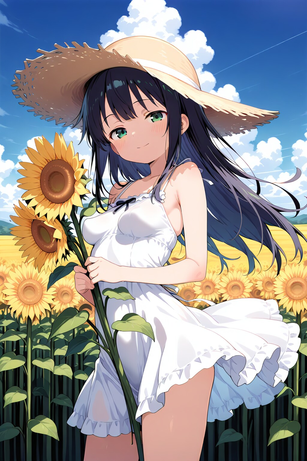 白ワンピ