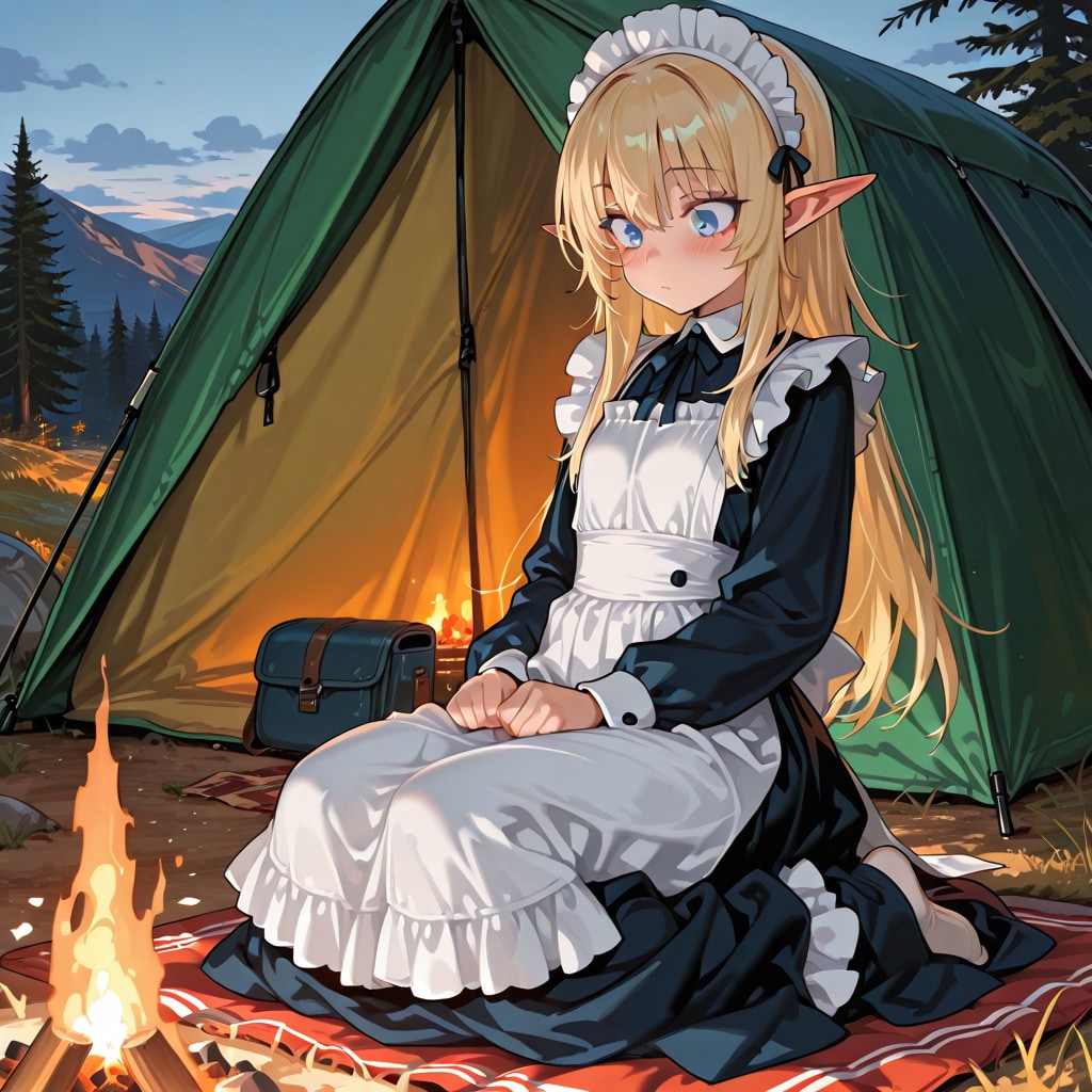 ソロキャンメイド | の人気AIイラスト・グラビア