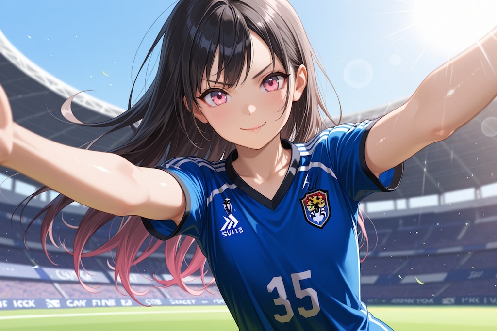 【本日の板野ちゃん】「サッカー応援しよう！」