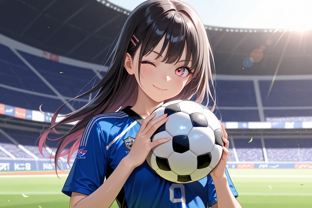 【本日の板野ちゃん】「サッカー応援しよう！」