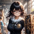 剣と盾と制服と眼鏡と女子高校生と 4枚目