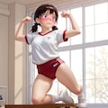 むんって力入れてるのに全く筋肉無いの 5枚目