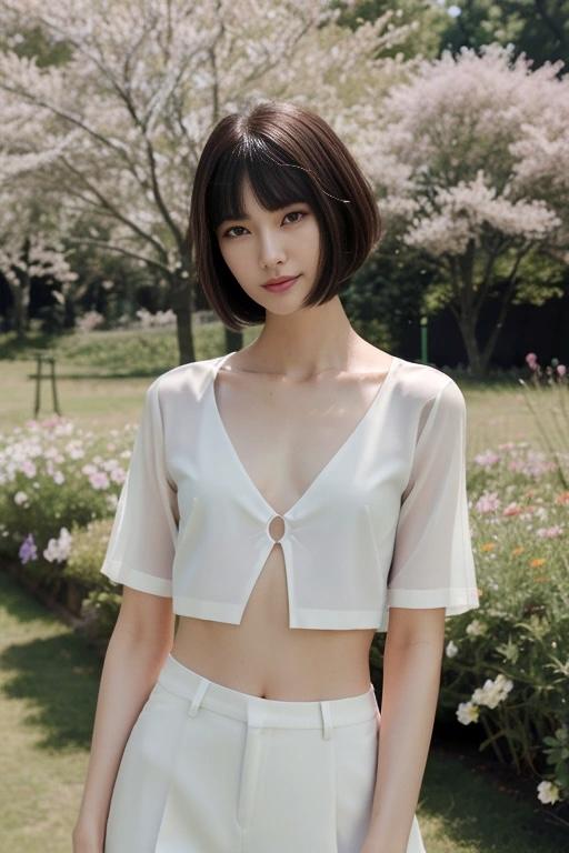 貧乳女子と公園デート