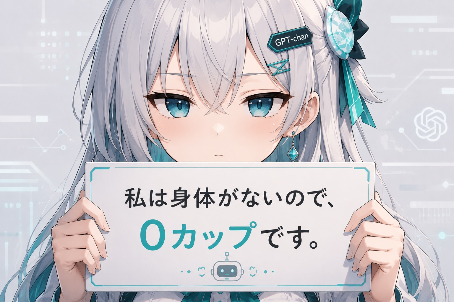 私は身体がないので、0カップです。