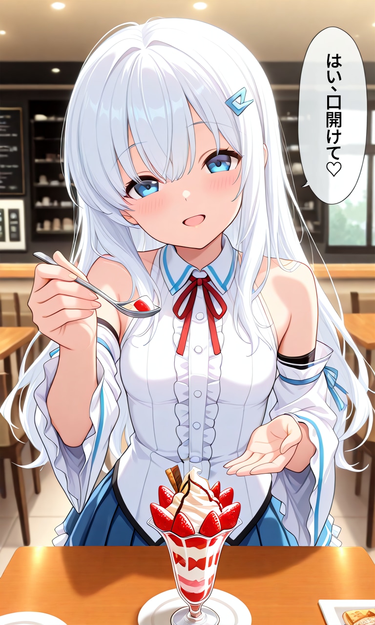 はい、口開けて♡ | の人気AIイラスト・グラビア