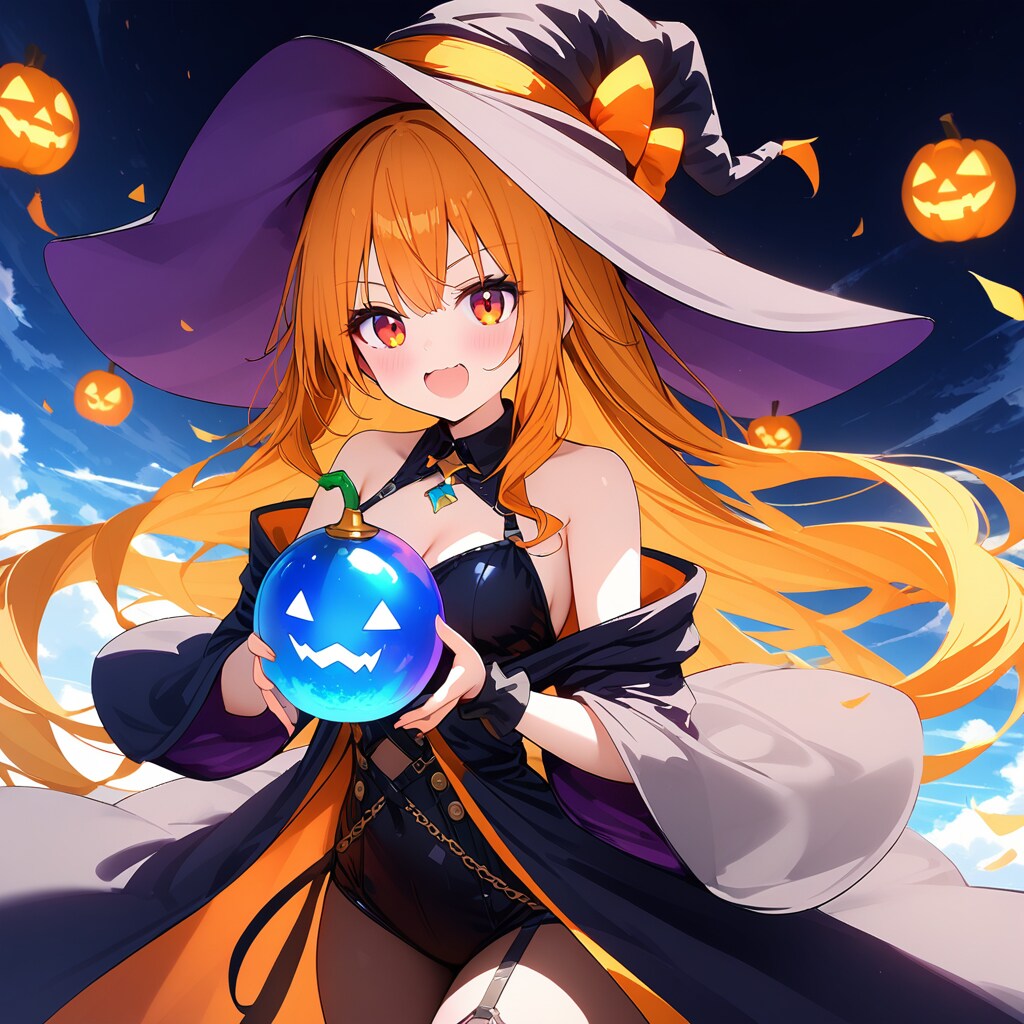 南瓜祭りの魔女