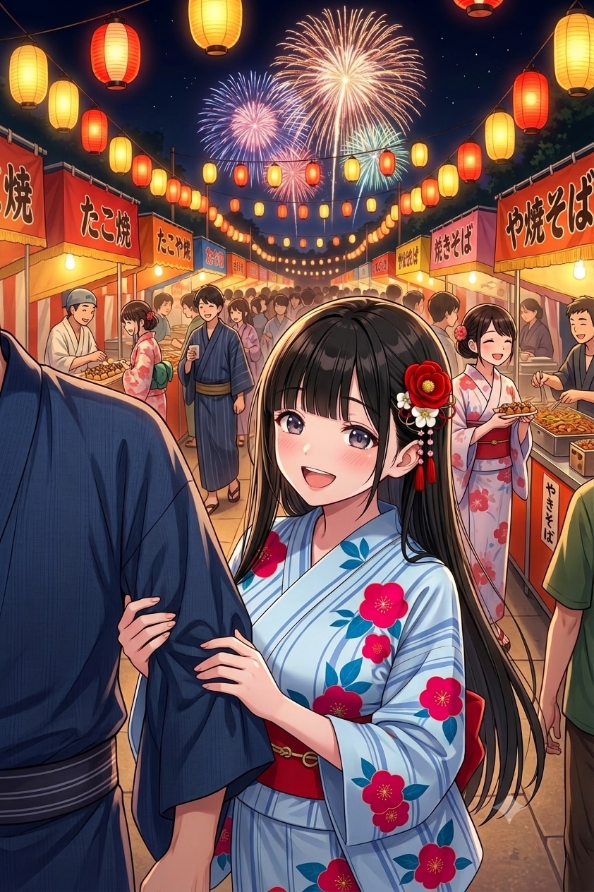 夏祭りとサキちゃん