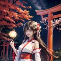 夜の神社⛩ 9枚目