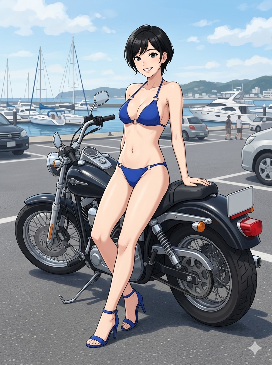 バイクとビキニ